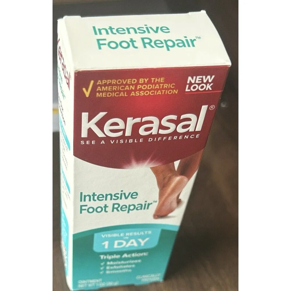 Kerasal Intensive Foot Repair Visible Results in 1 Day Triple Action 1 oz.